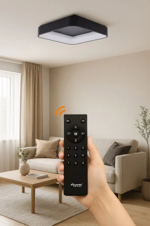 Azzardo Plafon LED czarny metalowy 110cm AZ4011 z serii SOLVENT