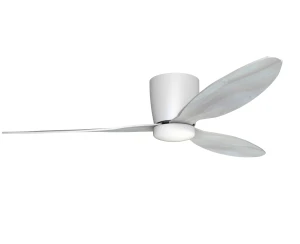 Azzardo Wentylator sufitowy LED biały z dębowymi łopatkami AZ4447 z serii VENETI
