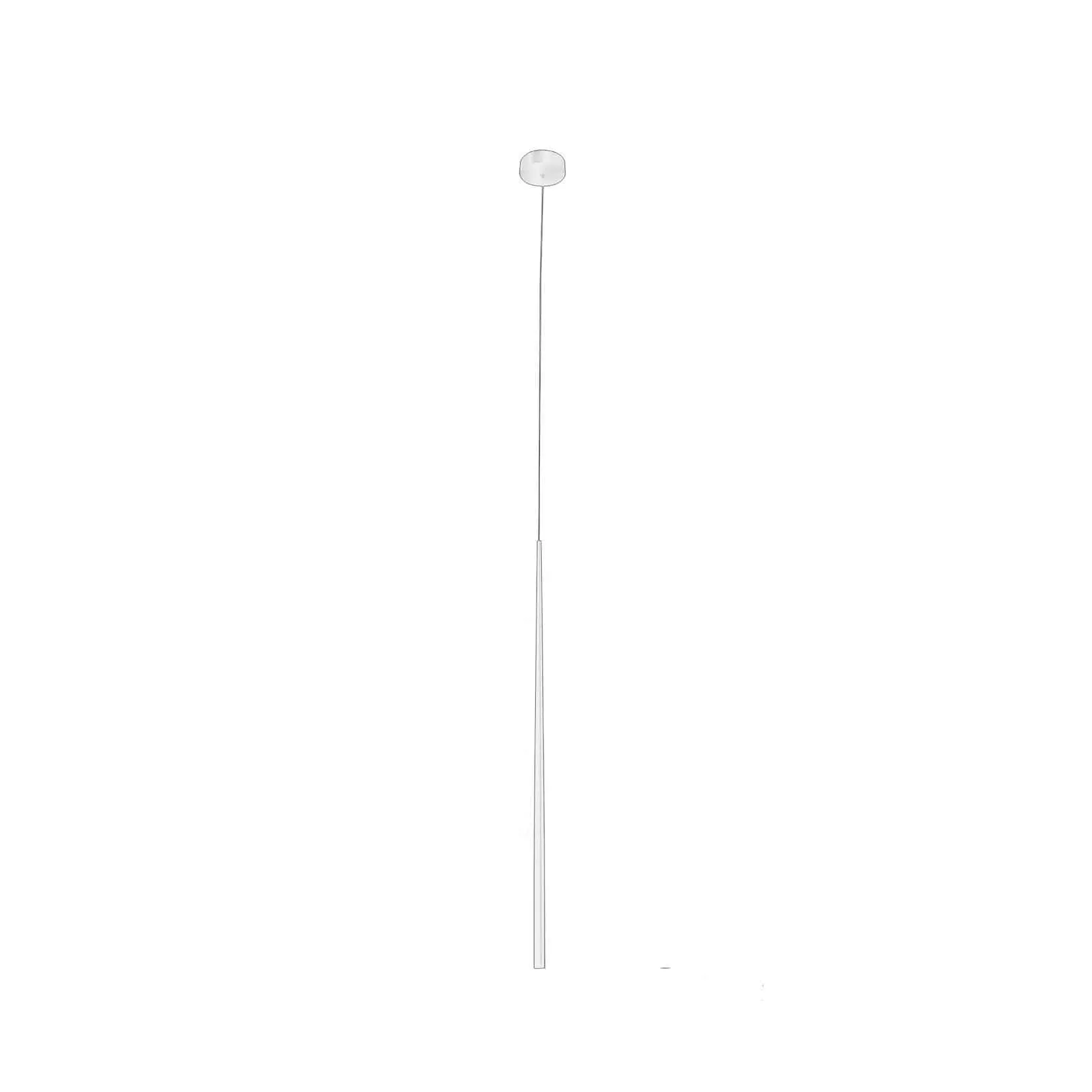 Azzardo Lampa wisząca metalowa biała smukła AZ3157 z serii Louise