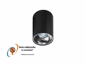 Azzardo Oprawa sufitowa metalowa czarna 14cm AZ0818 z serii REMO