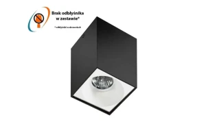 Azzardo Oprawa sufitowa metalowa czarna 14,5cm AZ0826 z serii HUGO