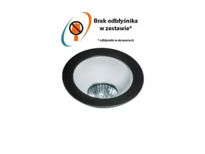 Azzardo Oprawa wpuszczana okrągła czarna metalowa 11,5cm AZ1732 z serii REMO