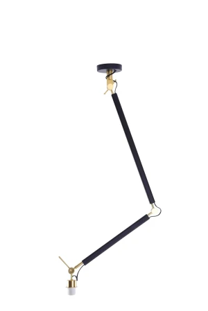 Azzardo Lampa wisząca loft metalowa czarno-złota AZ4189 z serii Zyta