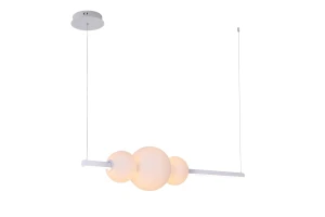 Azzardo Lampa wisząca metalowa biała 120cm AZ4426 z serii Sandra