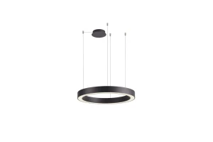 Azzardo Lampa wisząca LED okrągła czarna 80cm AZ5047 z serii MARCO