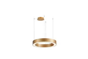 Azzardo Lampa wisząca LED złota okrągła 80cm AZ5048 z serii RING MARCO