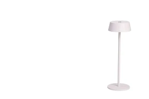 Azzardo Lampa stołowa zewnętrzna biała metalowa LED AZ5334 z serii GILBERTO