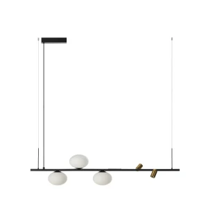 Azzardo Lampa wisząca metalowa czarno-biała 120cm AZ5640 z serii TRASIMENO