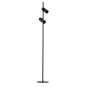 Azzardo Lampa podłogowa metalowa czarna 2-punktowa AZ5726 z serii VIVI FLOOR