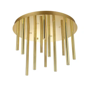 Azzardo Lampa sufitowa metalowa złota 12-punktowa AZ5754 z serii ILIOS