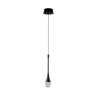 Azzardo Lampa wisząca metalowa czarna LED 3cm AZ6005 z serii DALMA