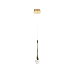 Azzardo Lampa wisząca metalowa złota LED AZ6006 z serii DALMA