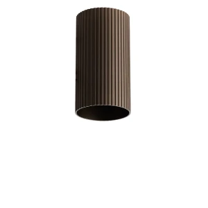 Azzardo Klosz metalowy ryflowany brązowy 10cm AZ6129 z serii LUCAS RIBBED TUBE