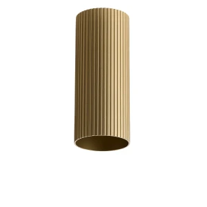 Azzardo Klosz wiszący złoty ryflowany 30cm AZ6140 z serii LUCAS RIBBED TUBE