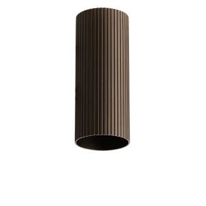 Azzardo Klosz szklany ryflowany brązowy 30cm AZ6141 z serii LUCAS RIBBED TUBE