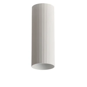 Azzardo Lampa wisząca biała ryflowana tuba 40cm AZ6143 z serii LUCAS RIBBED TUBE