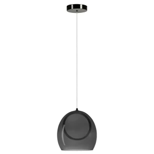 Azzardo Lampa wisząca szklana chromowana LED AZ6196 z serii NICOLE