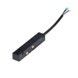 Azzardo Łącznik elektryczny do szynoprzewodu magnetycznego czarny metalowy AZ6258 z serii ALFA