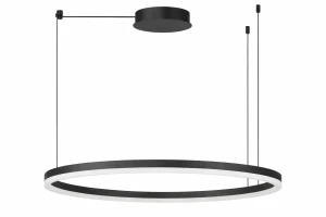Azzardo Lampa wisząca LED czarna aluminiowa 100cm AZ6475 z serii HALO