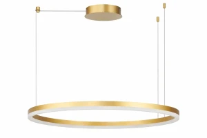 Azzardo Lampa wisząca złota aluminiowa okrągła 100cm AZ6476 z serii HALO