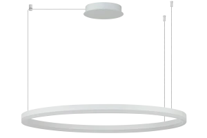 Azzardo Lampa wisząca LED biała aluminiowa 100cm AZ6477 z serii HALO