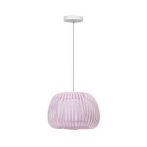 Azzardo Lampa wisząca metalowa różowa 36cm AZ6645 z serii AGORA