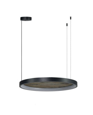 Azzardo Lampa wisząca aluminiowa szara okrągła 60cm AZ6664 z serii KRYPTON