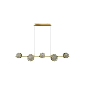Azzardo Lampa wisząca złota aluminiowa 5-punktowa AZ6737 z serii EUFORIA LINE