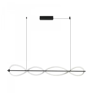 Azzardo Lampa wisząca aluminiowa czarna 120cm AZ6745 z serii PESCARA