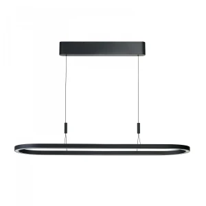 Azzardo Lampa wisząca aluminiowa czarna 120cm LED AZ6755 z serii LAYLA