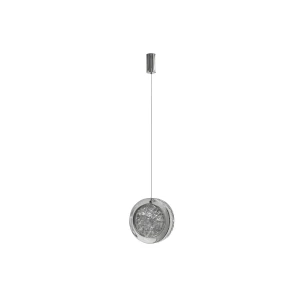 Azzardo Lampa wisząca aluminiowa chromowana LED AZ6796 z serii EUFORIA