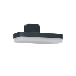 Azzardo Kinkiet zewnętrzny aluminiowy czarno-biały LED AZ6832 z serii OPLO