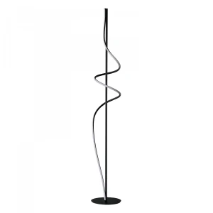 Azzardo Lampa podłogowa aluminiowa czarna 166cm AZ7153 z serii VIRGO