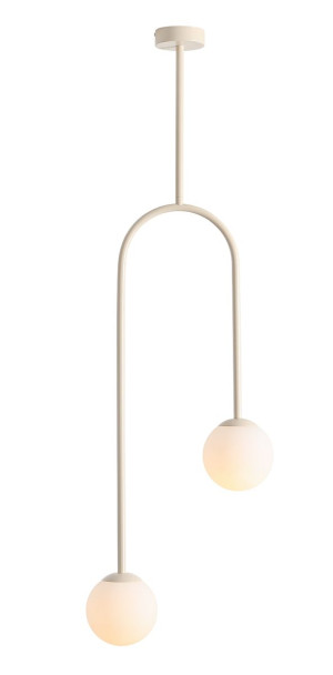 Aldex Plafon metalowy kremowy 2-punktowy 37cm 1088PL_H9 z serii NAVE