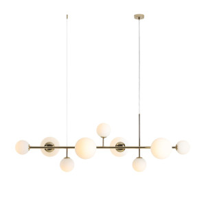 Aldex Lampa wisząca metalowa złota 9-punktowa 1092N30 z serii DIONE
