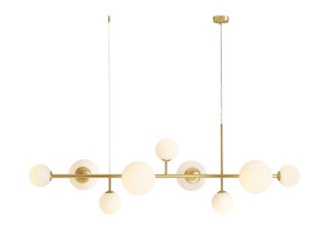 Aldex Lampa wisząca metalowa mosiężna 5-punktowa 1092N40 z serii DIONE