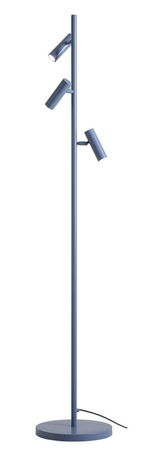 Aldex Lampa stojąca metalowa niebieska 3-punktowa 1104A16 z serii TREVO