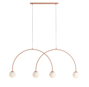 Aldex Lampa wisząca metalowa szklana 4-punktowa 1116L11_L z serii UNA