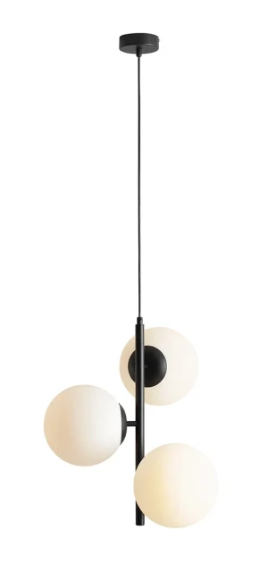 Aldex Lampa wisząca metalowa czarna 3-punktowa 1120E1_M z serii FIN