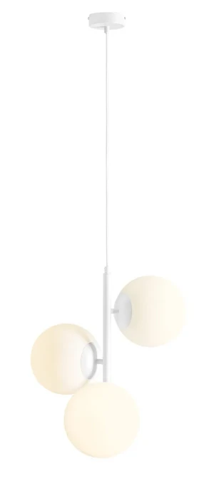 Aldex Lampa wisząca metalowa biała 3-punktowa 1120E_M z serii FIN