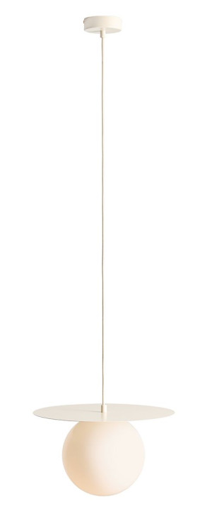 Aldex Lampa wisząca metalowa kremowa okrągła 34cm M1125G9_M z serii LOOP