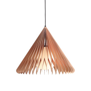 Aldex Lampa wisząca beżowa metalowa z drewnem M1140G_M z serii NATURE SUN