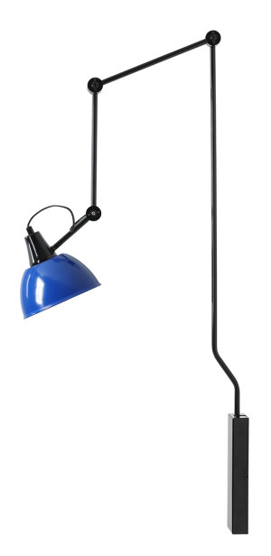 Aldex Kinkiet metalowy czarno-kobaltowy 107cm 1141C3_25 z serii AIDA