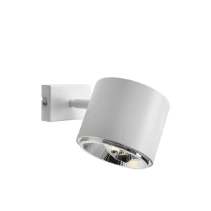 Aldex Kinkiet reflektor metalowy biały 1-punktowy 1046C z serii BOT WHITE