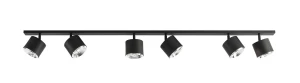 Aldex Plafon metalowy czarny 6-punktowy 160cm 1047PL_K z serii BOT