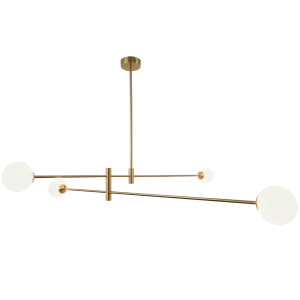 Lampa wisząca mosiężna 4-punktowa 140cm P04167BR z serii CAPE TOWN - Cosmo Light