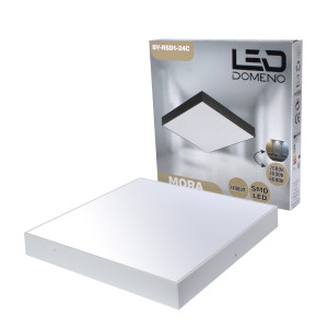 Lampa natynkowa łazienkowa Mora 30x30 24W IP44 CCT biała 1185 - Decorativi