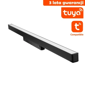 Linia LED Do Szyn Magnetycznych  TUYA 20W CCT Czarna 1302  - Decorativi