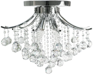 Plafon kryształowy chromowany 4-punktowy 48cm 5191/4 8C - Lampy Elem