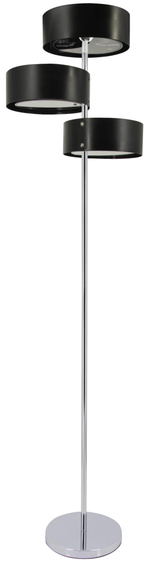 Lampa podłogowa metalowa chromowana 3-punktowa DRS8006/3F 8C BL z serii ANTILA - Lampy Elem